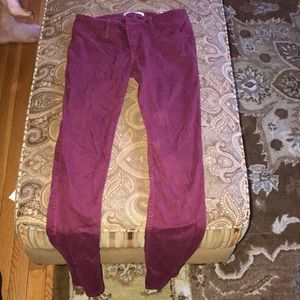 Maroon Hollister jeggings